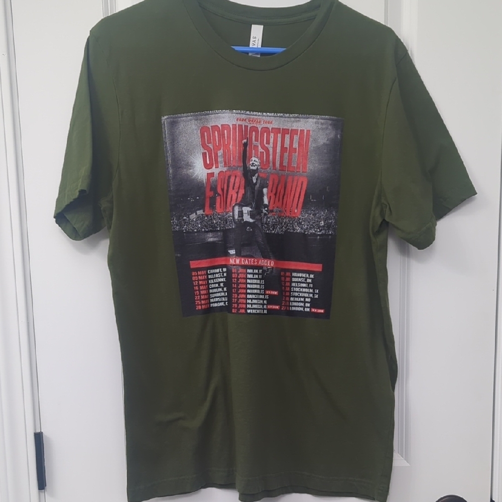 Bruce Springsteen Green Short Sleeve
